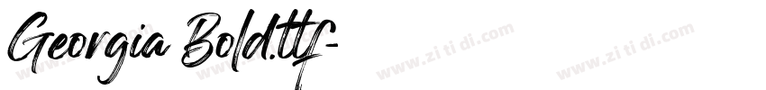 Georgia Bold.ttf字体转换